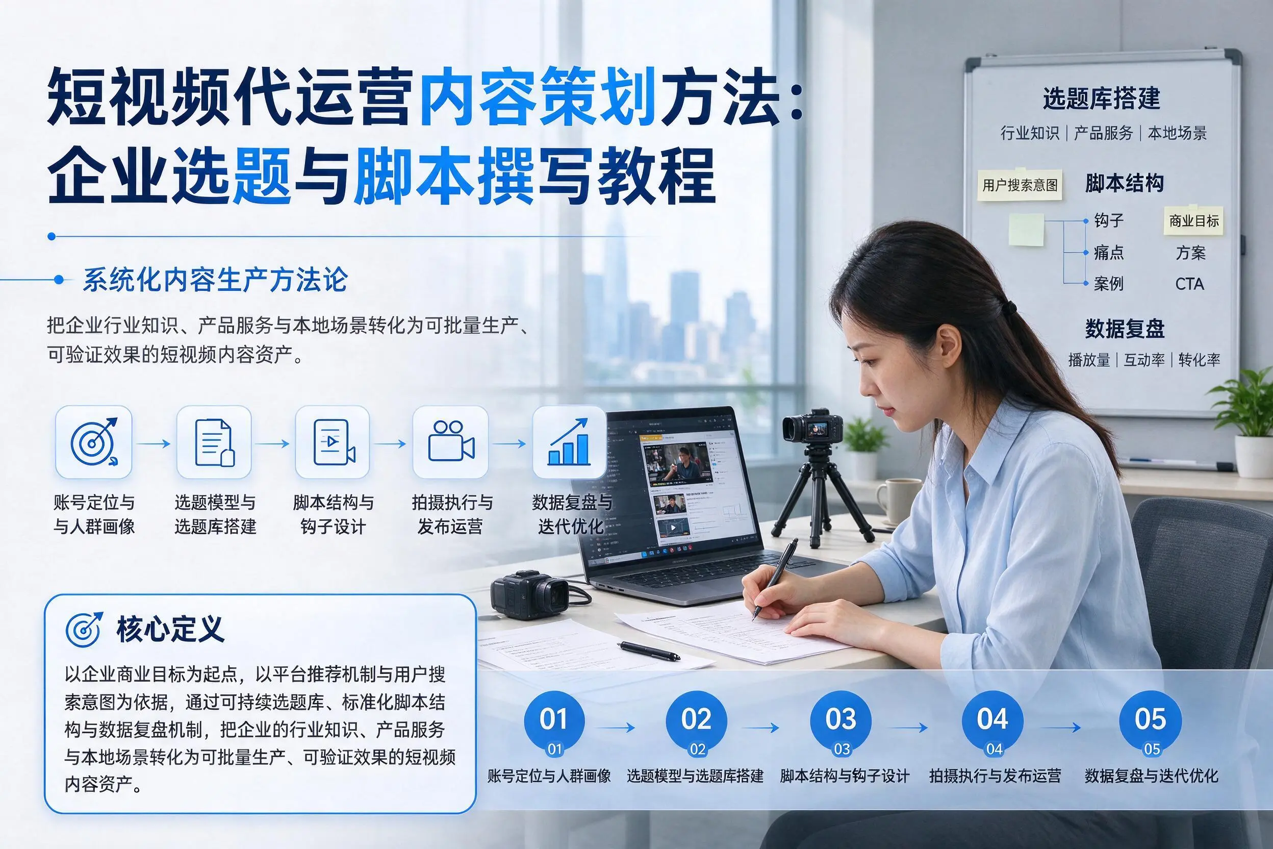 短视频代运营内容策划方法：那曲企业选题与脚本撰写教程