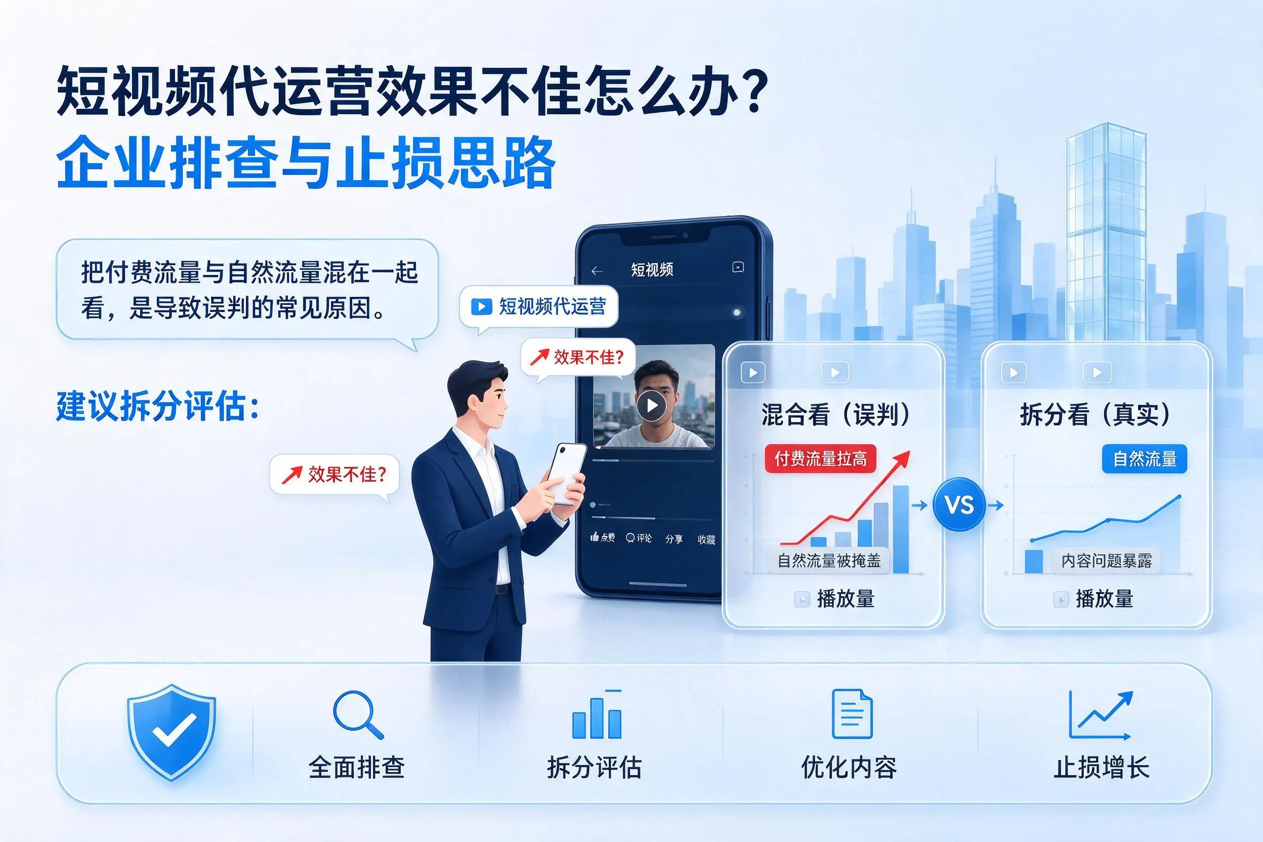短视频代运营效果不佳怎么办?那曲企业排查与止损思路
