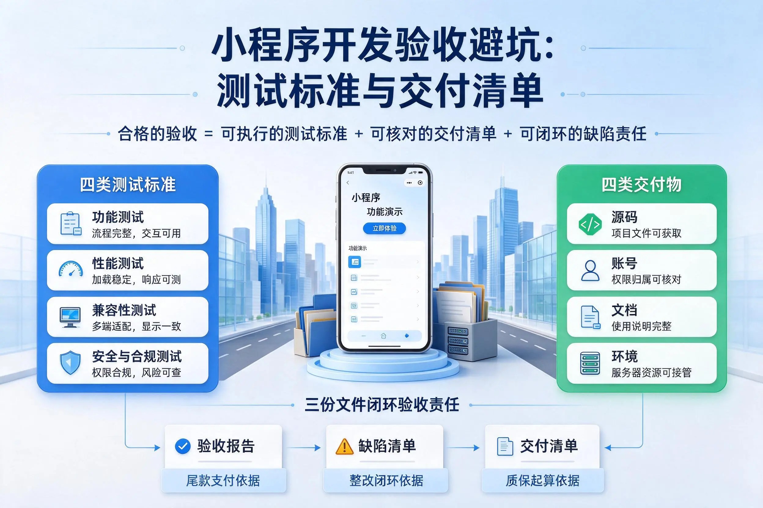那曲小程序开发验收避坑：测试标准与交付清单