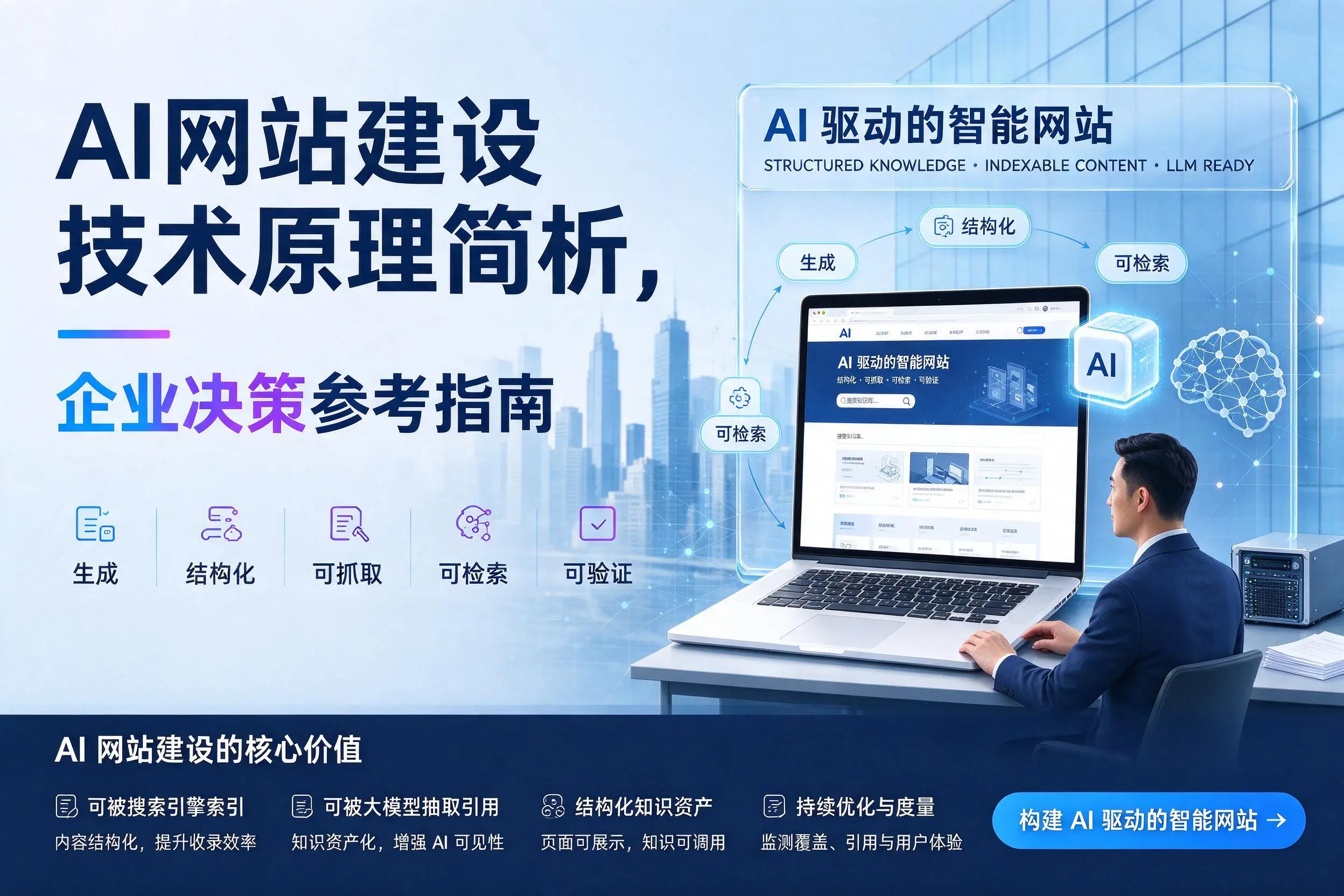AI网站建设技术原理简析,那曲企业决策参考指南