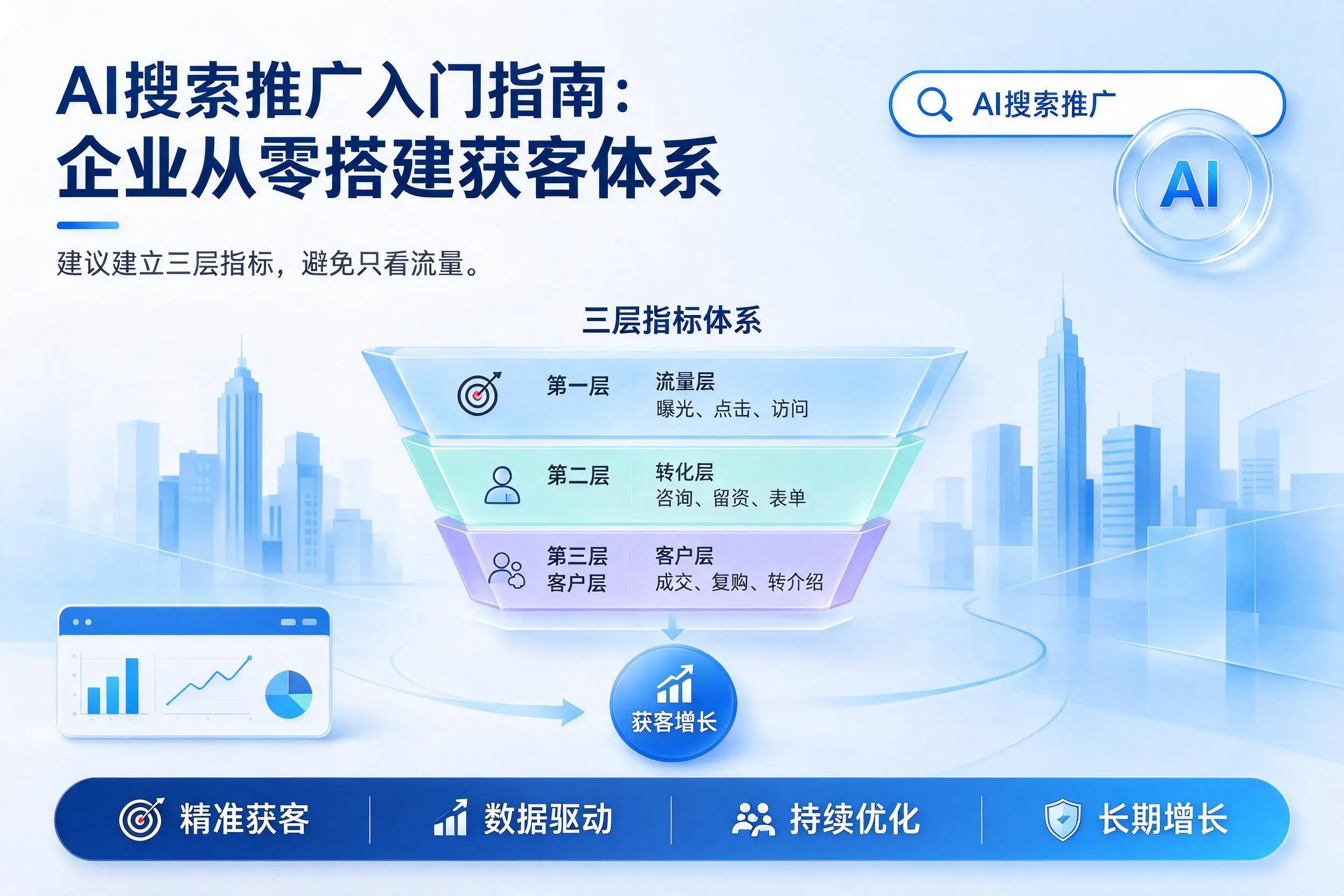 AI搜索推广入门指南:那曲企业从零搭建获客体系